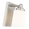 Z-Lite Soledad Wall Sconce, 1-Light, 4.5 In.W x 6 In.L x 7.5 In.H, Brushed Nickel/White 485-1S-BN - alternate 6